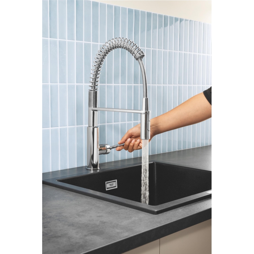 GROHE 30361000 - Mosogató csaptelep GET 455 mm fényes króm