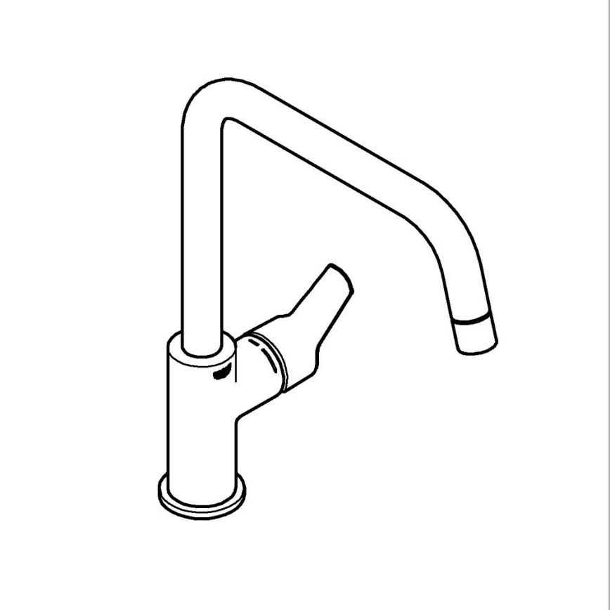 GROHE 304702430 - START 310 mm konyhai csaptelep, fekete