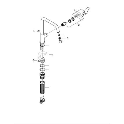 GROHE 30470DC0 - START mosogató csaptelep, 310 mm, rozsdamentes acél