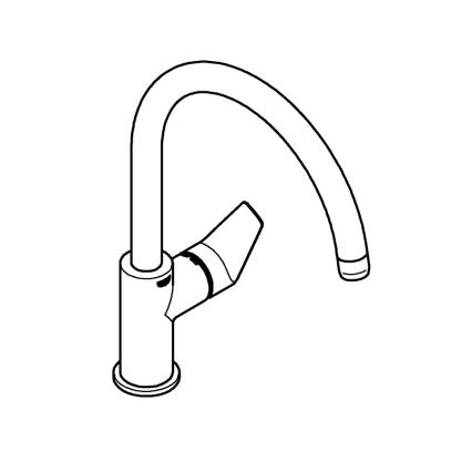 GROHE 30529001 - START EDGE mosogatócsaptelep, fényes króm
