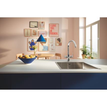 GROHE 30592000 - Mosogató csaptelep BLUE PURE StartCurve 411 mm, fényes króm