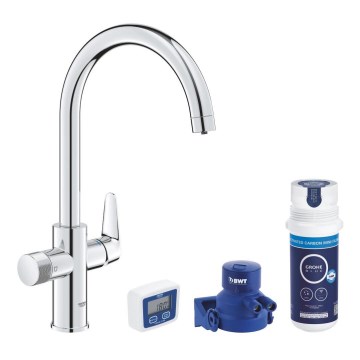 GROHE 30593000 - Mosogató csaptelep BLUE PURE C-kifolyó, fényes króm