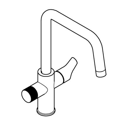 GROHE 30595DC0 - BLUE PURE rozsdamentes acél mosogató csaptelep