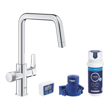 GROHE 30596000 - BLUE PURE konyhai csaptelep beépített szűrőfunkcióval, fényes króm