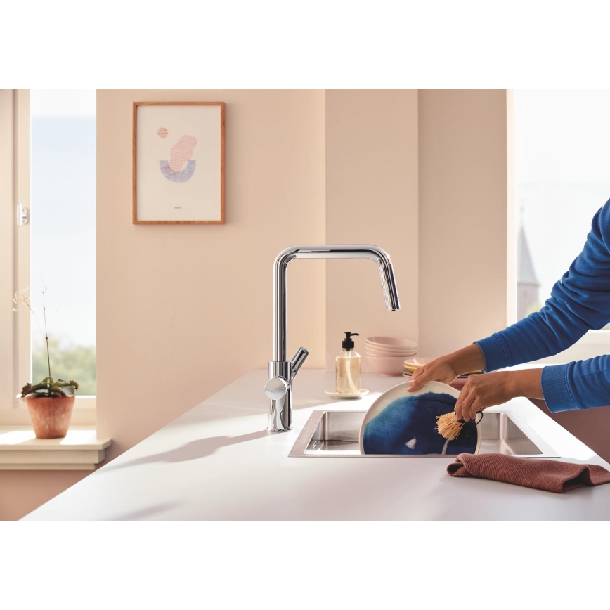 GROHE 30596000 - BLUE PURE konyhai csaptelep beépített szűrőfunkcióval, fényes króm