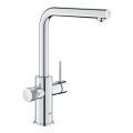 GROHE 30601000 - Mosogatócsaptelep BLUE PURE A kihúzható zuhanyfejjel, fényes króm