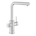 GROHE 30601DC0 - BLUE PURE mosogató csaptelep, kihúzható kifolyófej, rozsdamentes acél