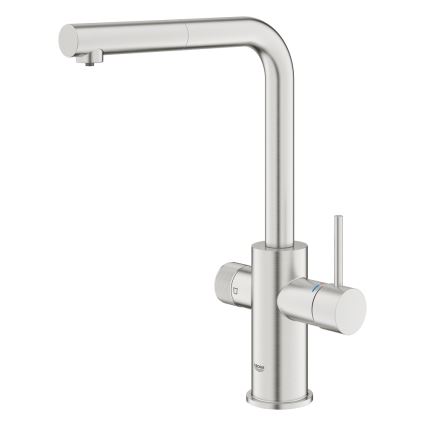 GROHE 30601DC0 - BLUE PURE mosogató csaptelep, kihúzható kifolyófej, rozsdamentes acél