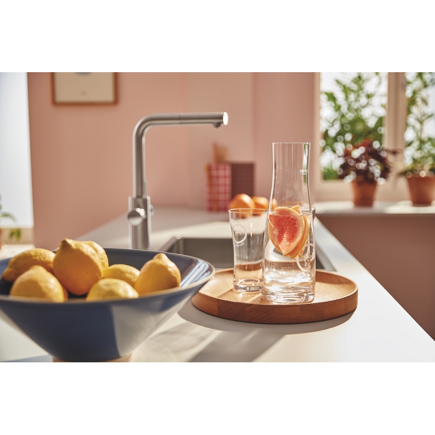 GROHE 30601DC0 - BLUE PURE mosogató csaptelep kihúzható kifolyóval, rozsdamentes acél