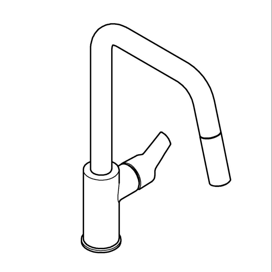 GROHE 30631000 - Mosogató csaptelep QUICKFIX START 362 mm, fényes króm