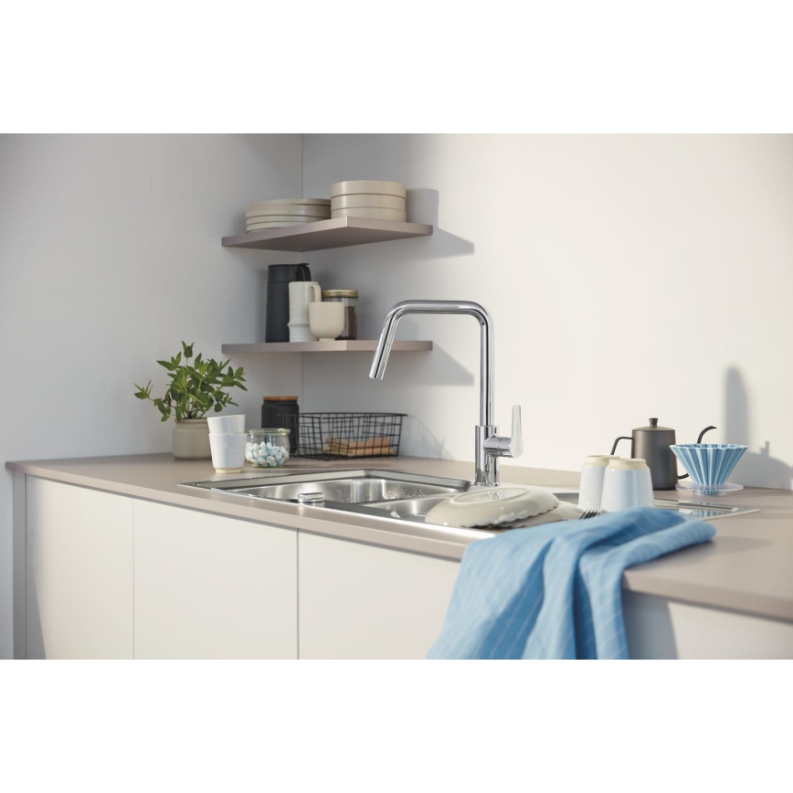 GROHE 30631000 - Mosogató csaptelep QUICKFIX START 362 mm, fényes króm