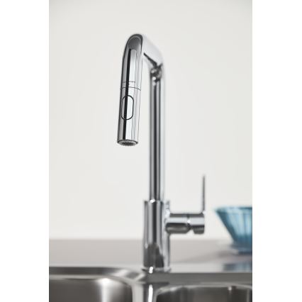 GROHE 30631000 - Mosogató csaptelep QUICKFIX START 362 mm, fényes króm