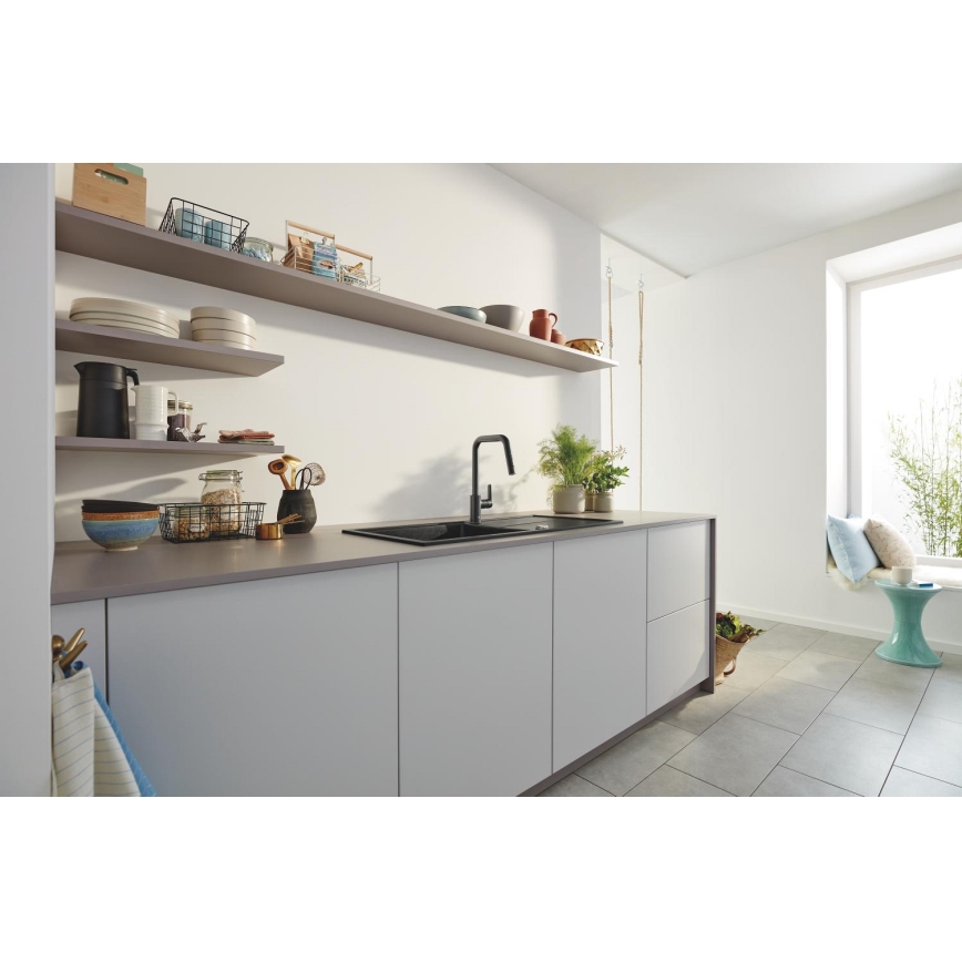 GROHE 306312430 - Mosogató csaptelep QUICKFIX START 362 mm fekete