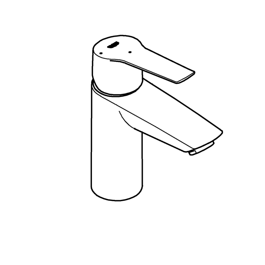 GROHE 311372432 - QUICKFIX START 165 mm mosdócsaptelep, fekete