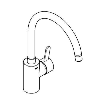 GROHE 31180000 - EUROSMART COSMOPOLITAN mosogató csaptelep, fényes króm