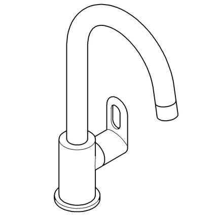 GROHE 31222000 - Mosogató csaptelep BAULOOP fényes króm