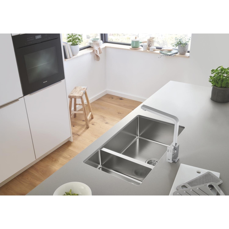 GROHE 31255000 - EUROCUBE mosogatócsaptelep, fényes króm