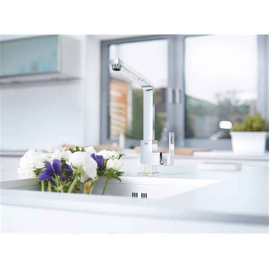 GROHE 31255000 - EUROCUBE mosogatócsaptelep, fényes króm