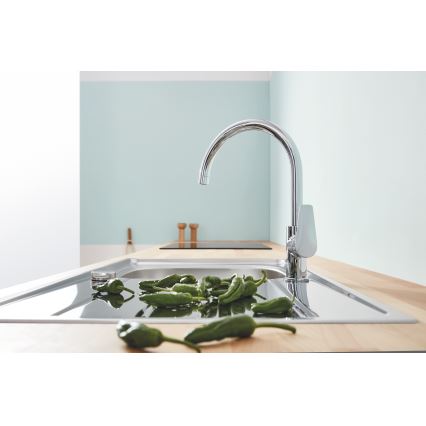 GROHE 31367001 - BAUEDGE mosogatócsaptelep 332 mm, fényes króm