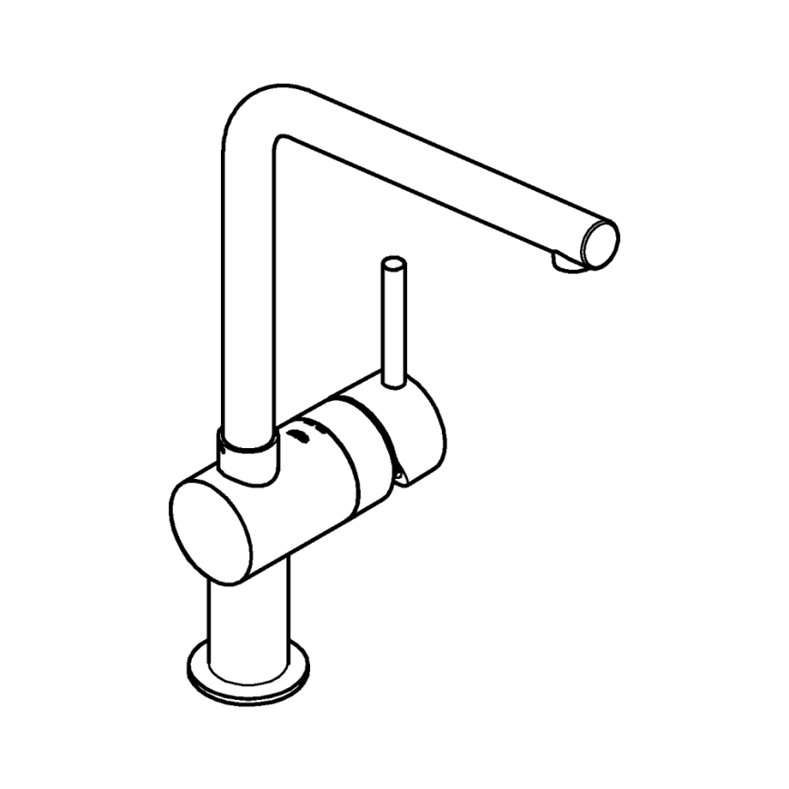 GROHE 31375000 - A típusú mosogató csaptelep, 360 mm, fényes króm
