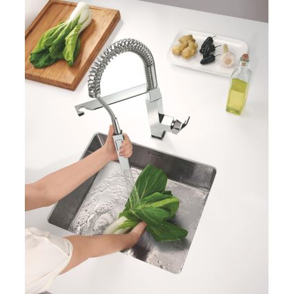 GROHE 31395000 - EUROCUBE 547 mm mosogató csaptelep, fényes króm