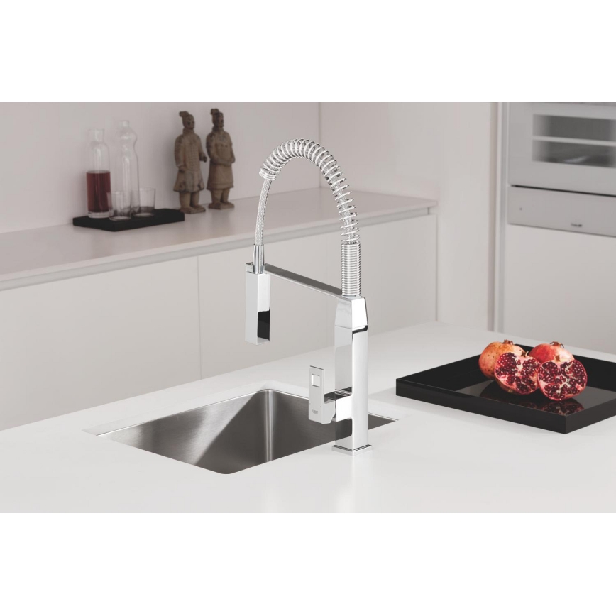 GROHE 31395000 - EUROCUBE mosogató csaptelep, 547 mm, fényes króm