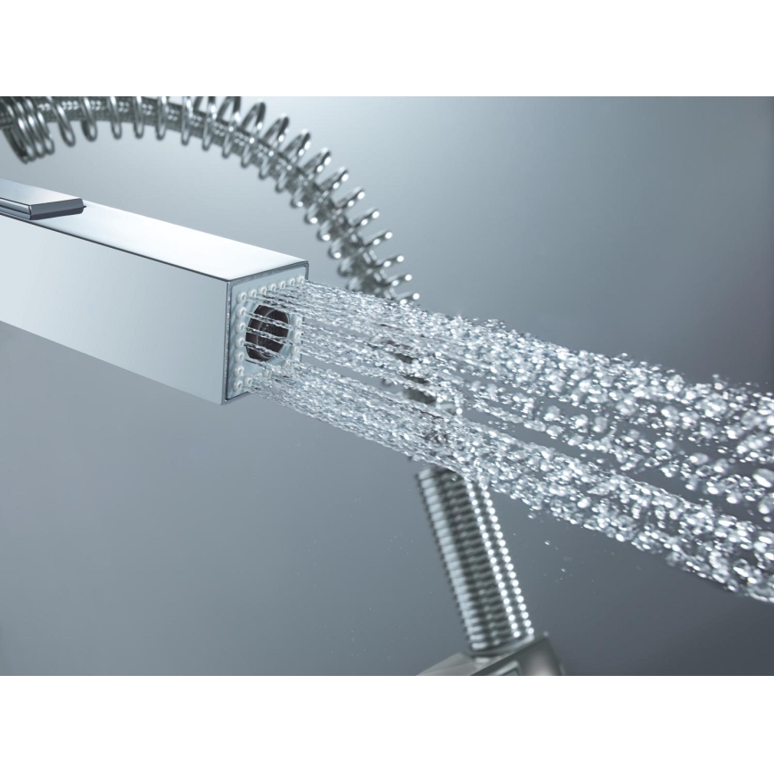 GROHE 31395000 - EUROCUBE mosogató csaptelep, 547 mm, fényes króm