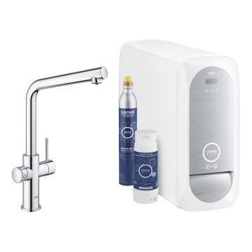 GROHE 31454001 - BLUE HOME mosogató csaptelep, L-formájú kifolyó, fényes króm