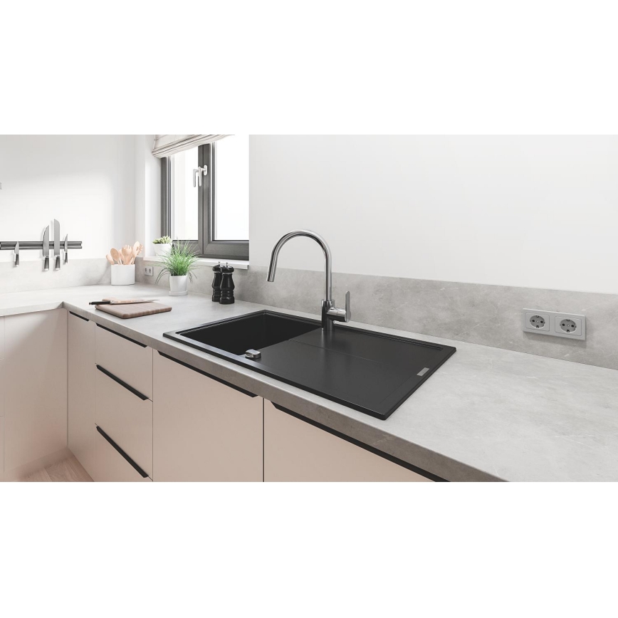 GROHE 31484001 - Mosogató csaptelep GET fényes króm