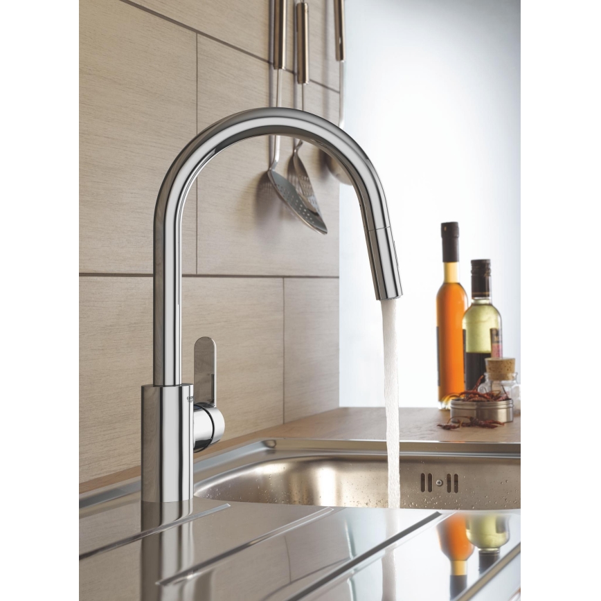 GROHE 31484001 - Mosogató csaptelep GET fényes króm
