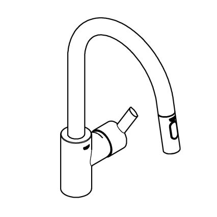 GROHE 31486DC1 - FEEL mosogató csaptelep rozsdamentes acél