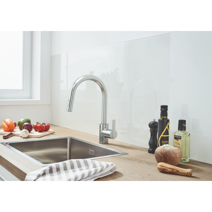 GROHE 31486DC1 - FEEL mosogató csaptelep rozsdamentes acél