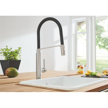 GROHE 31491DC0 - CONCETTO DN 15 mosogató csaptelep, nemesacél