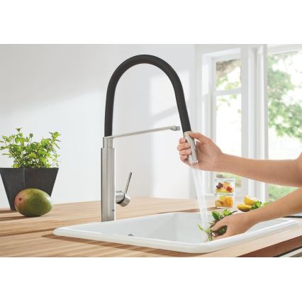GROHE 31491DC0 - CONCETTO DN 15 mosogató csaptelep, nemesacél