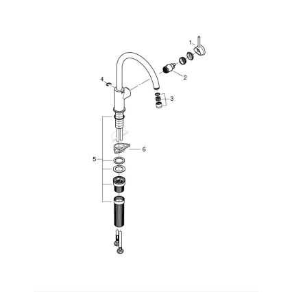 GROHE 31553001 - START CLASSIC mosogató csaptelep, fényes króm