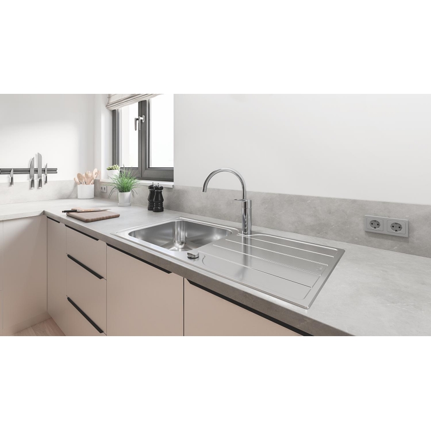 GROHE 31563SD1 - Mosogató K500 1000 × 500 mm rozsdamentes acél