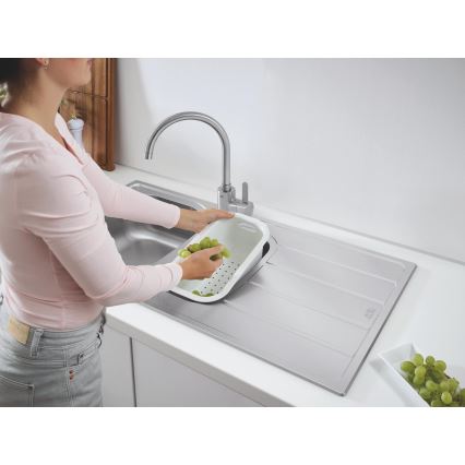 GROHE 31564SD1 - K200 mosogató 965 × 500 mm rozsdamentes acél