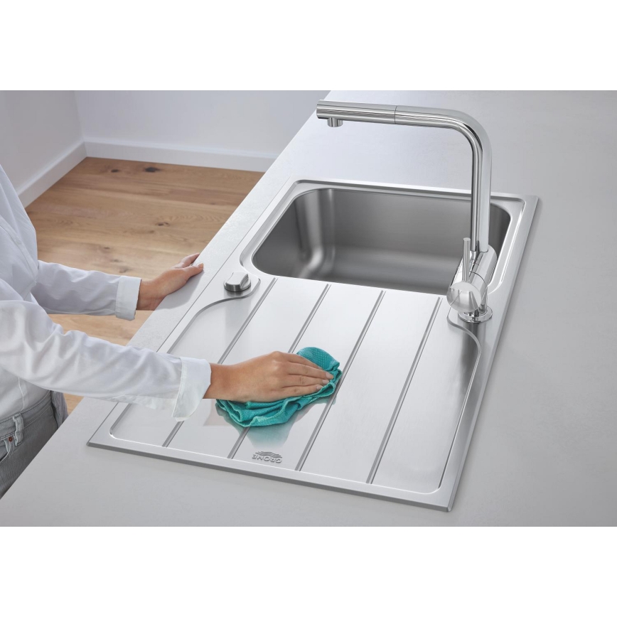 GROHE 31571SD1 - K500 mosogató 860 × 500 mm rozsdamentes acél