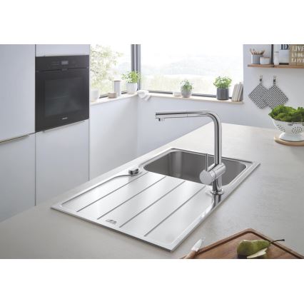 GROHE 31571SD1 - K500 mosogató 860 × 500 mm rozsdamentes acél