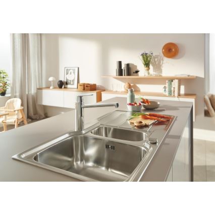GROHE 31572SD1 - K500 mosogató 1000 × 500 mm rozsdamentes acél