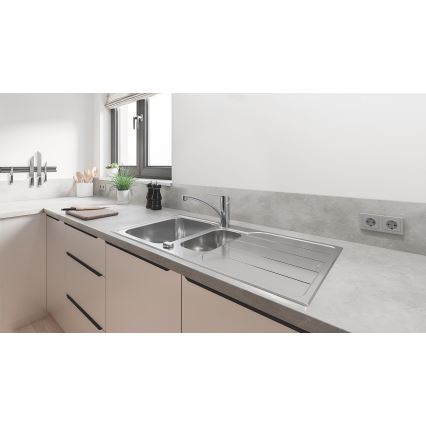 GROHE 31572SD1 - K500 mosogató 1000 × 500 mm rozsdamentes acél