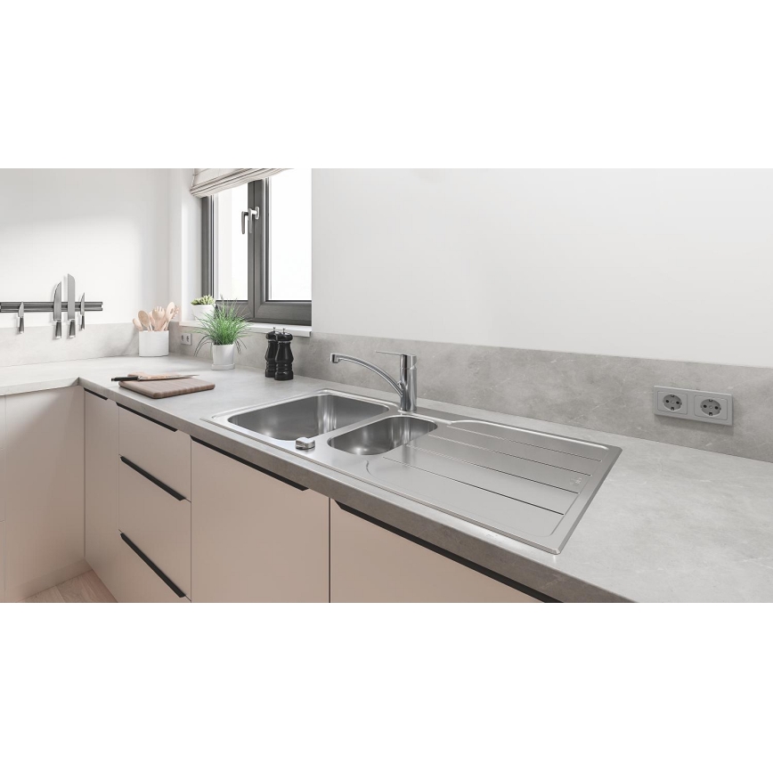 GROHE 31572SD1 - K500 mosogató 1000 × 500 mm rozsdamentes acél