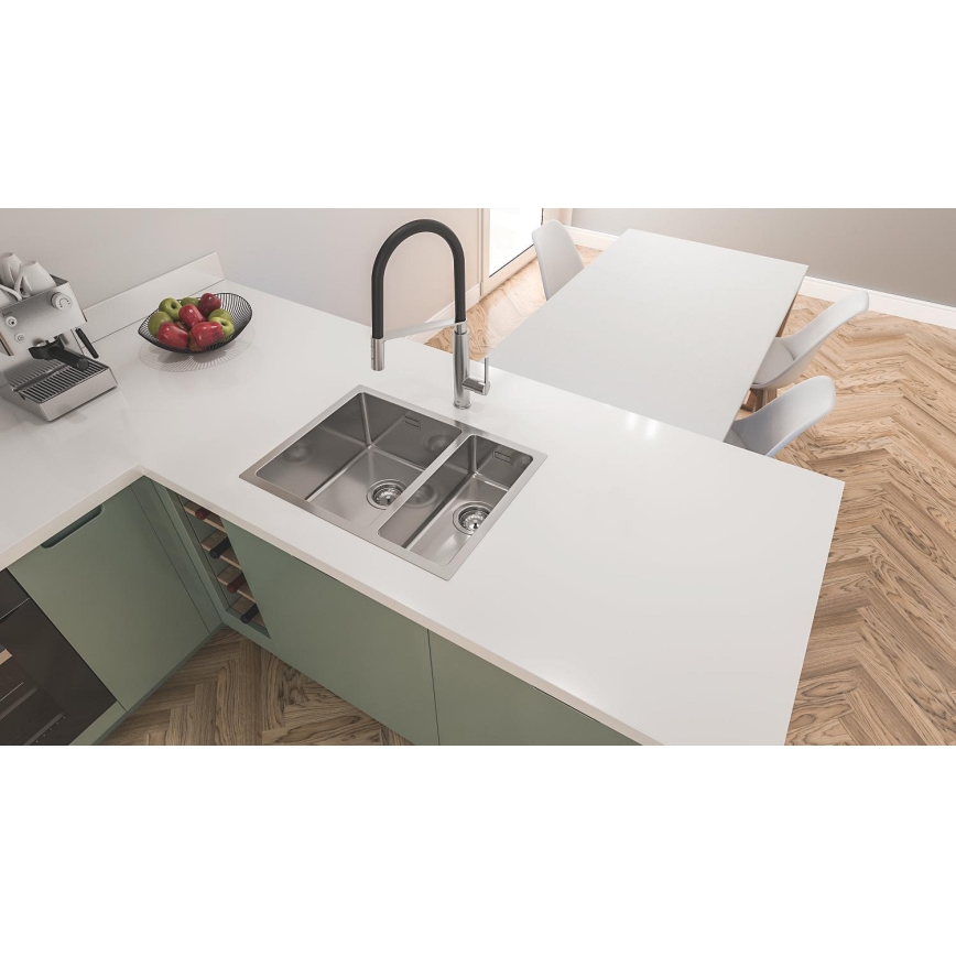 GROHE 31575SD1 - K700U konyhai mosogató, 760 × 450 mm, rozsdamentes acél