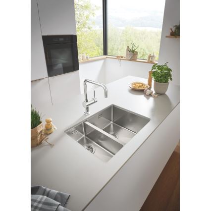 GROHE 31576SD1 - Konyhai mosogató K700U 595 × 450 mm rozsdamentes acél