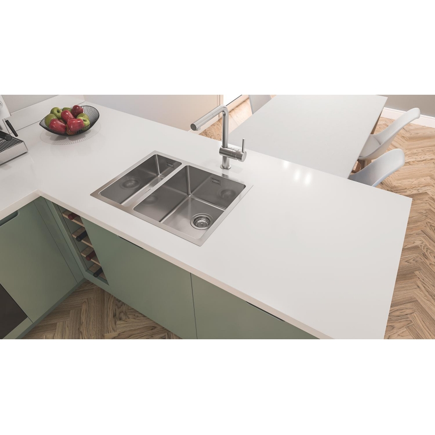 GROHE 31576SD1 - Konyhai mosogató K700U 595 × 450 mm rozsdamentes acél