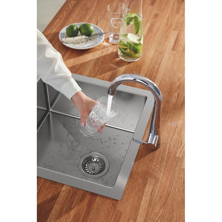 GROHE 31578SD1 - K700 mosogató, 464 x 464 x 200, rozsdamentes acél