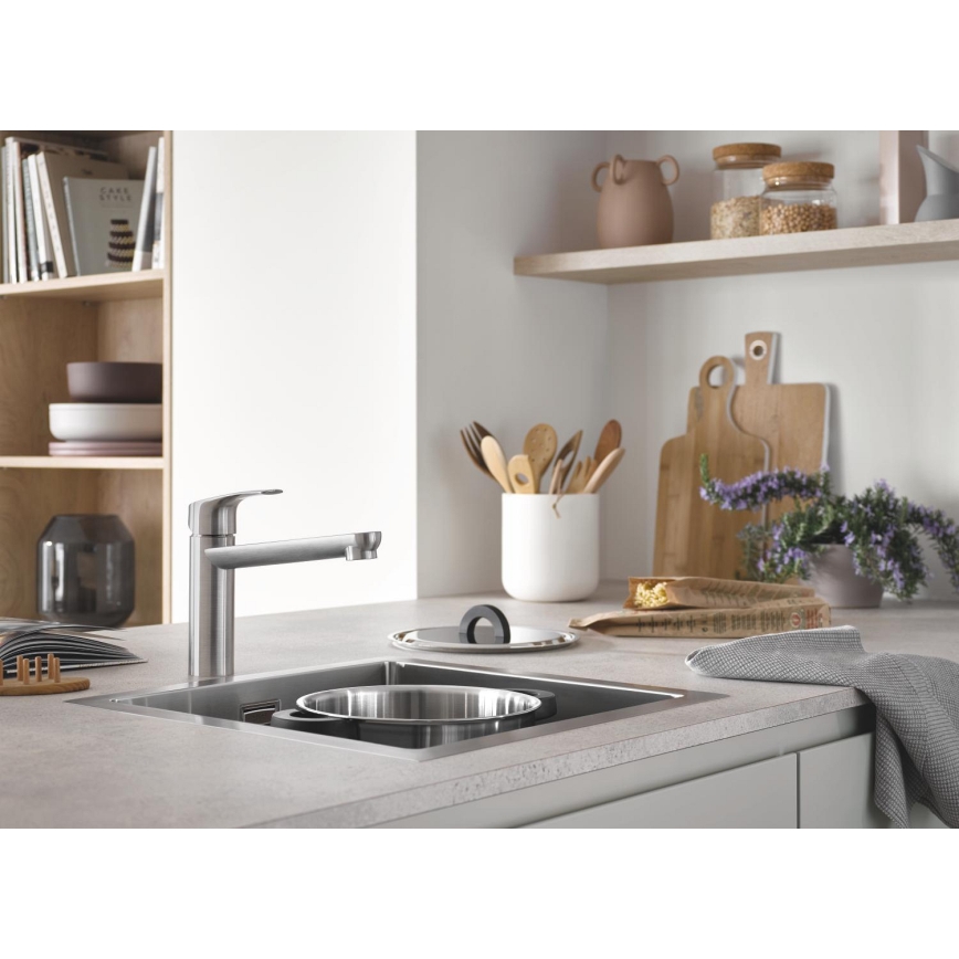 GROHE 31578SD1 - K700 mosogató, 464 x 464 x 200, rozsdamentes acél