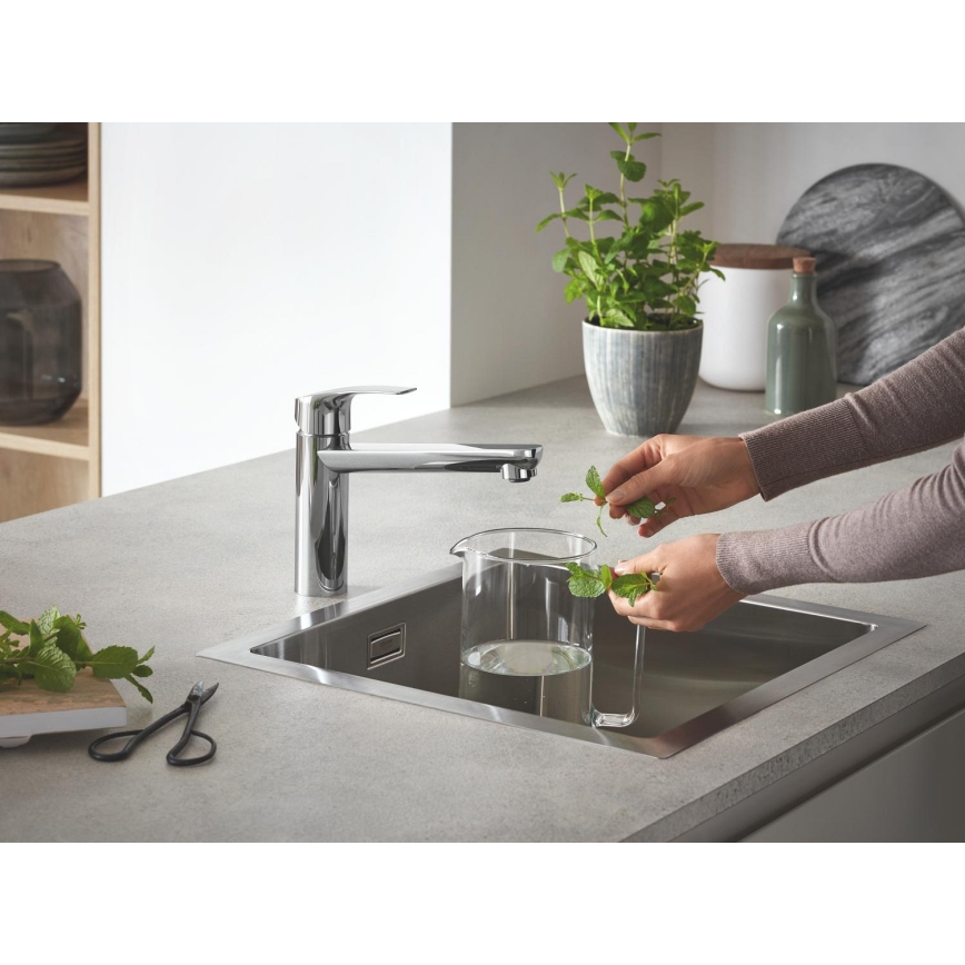 GROHE 31578SD1 - K700 mosogató, 464 x 464 x 200, rozsdamentes acél