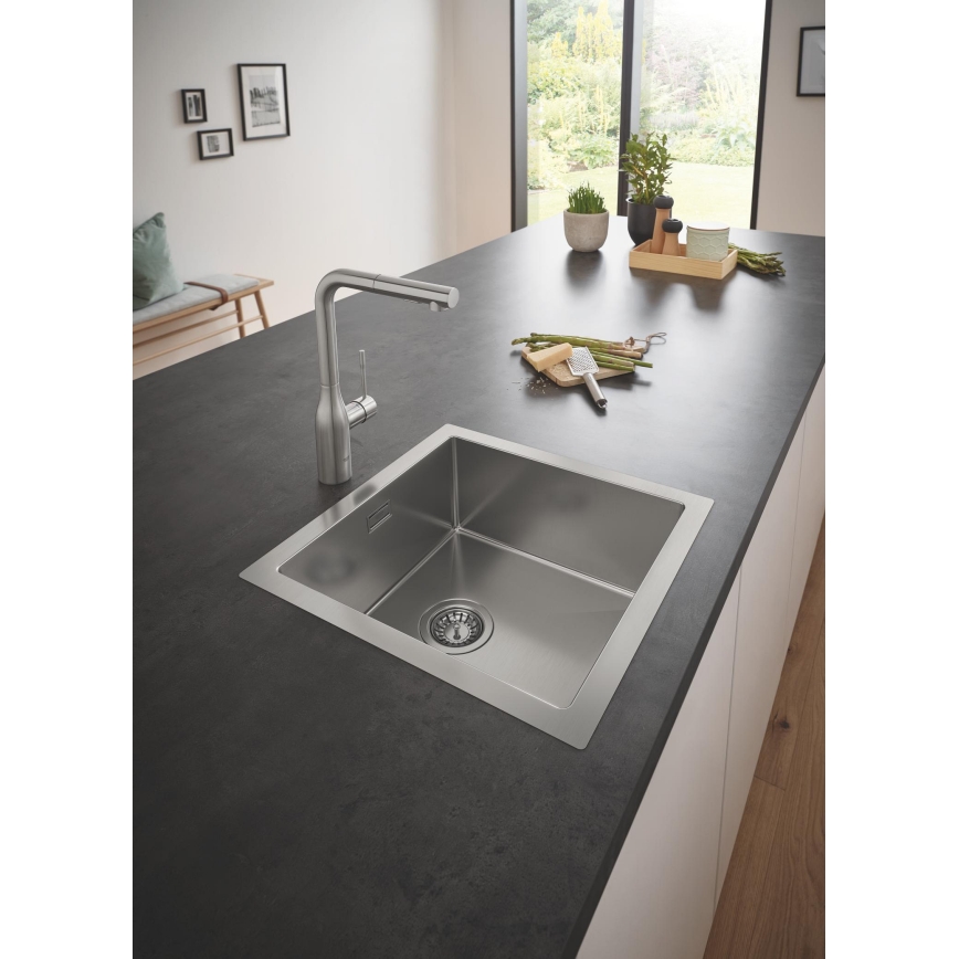 GROHE 31578SD1 - K700 mosogató, 464 x 464 x 200, rozsdamentes acél