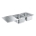 GROHE 31588SD1 - K500 mosogató 1160 × 500 mm rozsdamentes acél